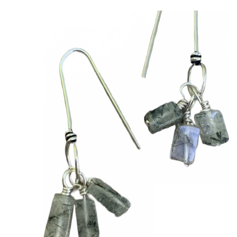 Rutilated Quartz. All Sterling Silver. Hand wired. High quality. - Picture 8 of 8